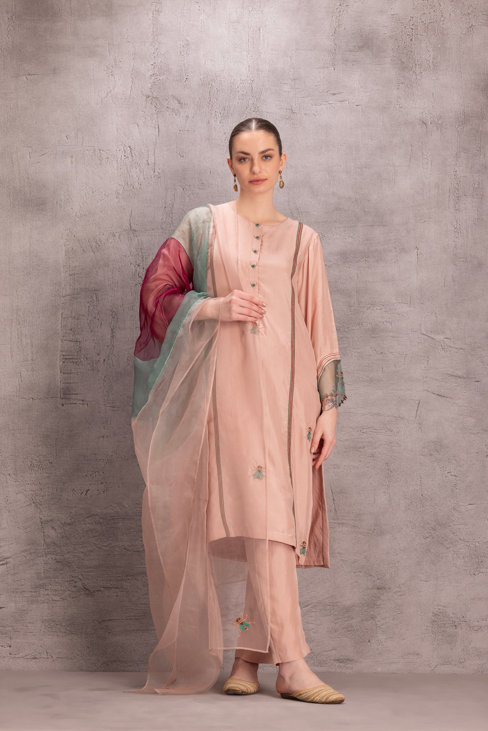 Rose Gold Kurta Set