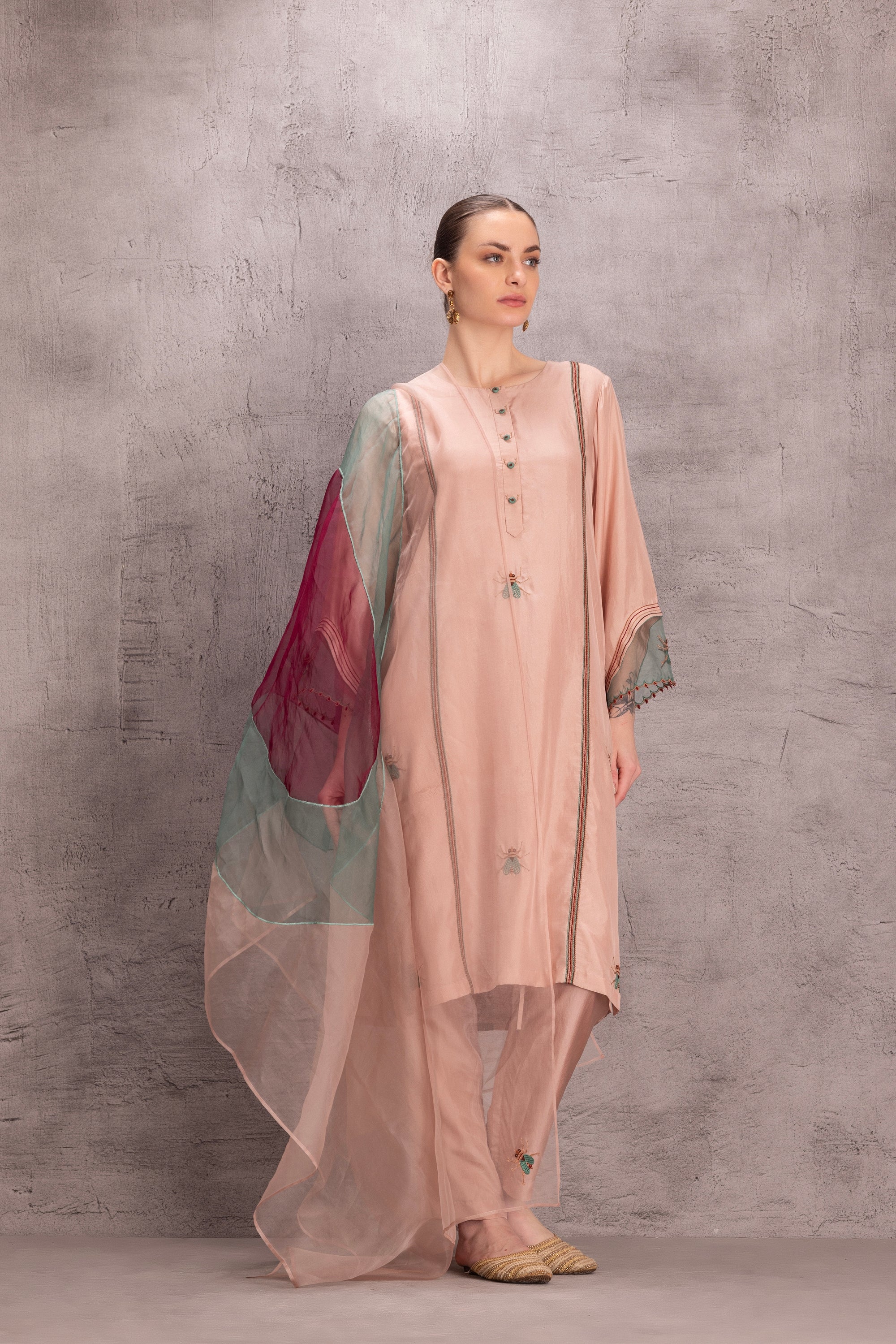 Rose Gold Kurta Set