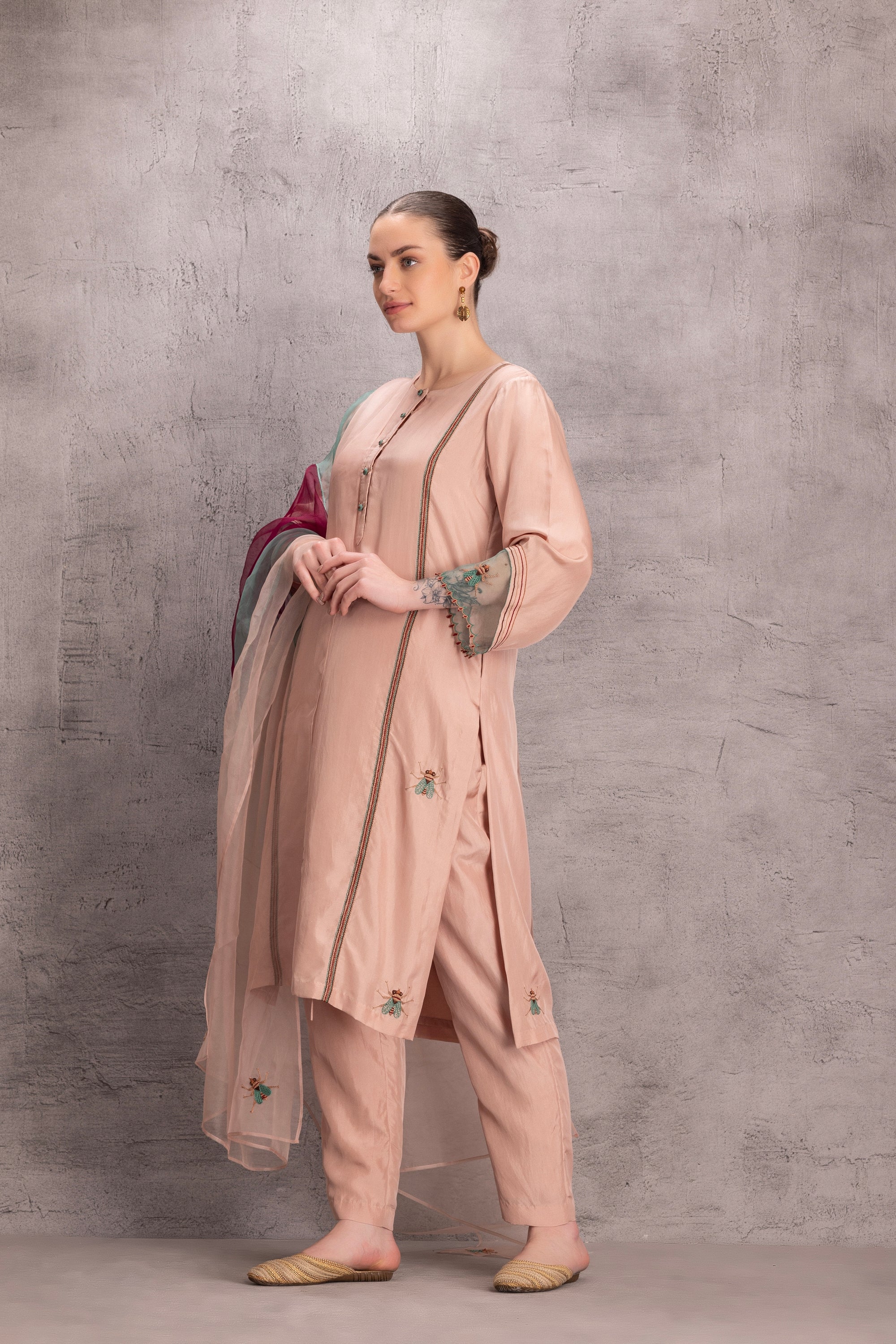 Rose Gold Kurta Set