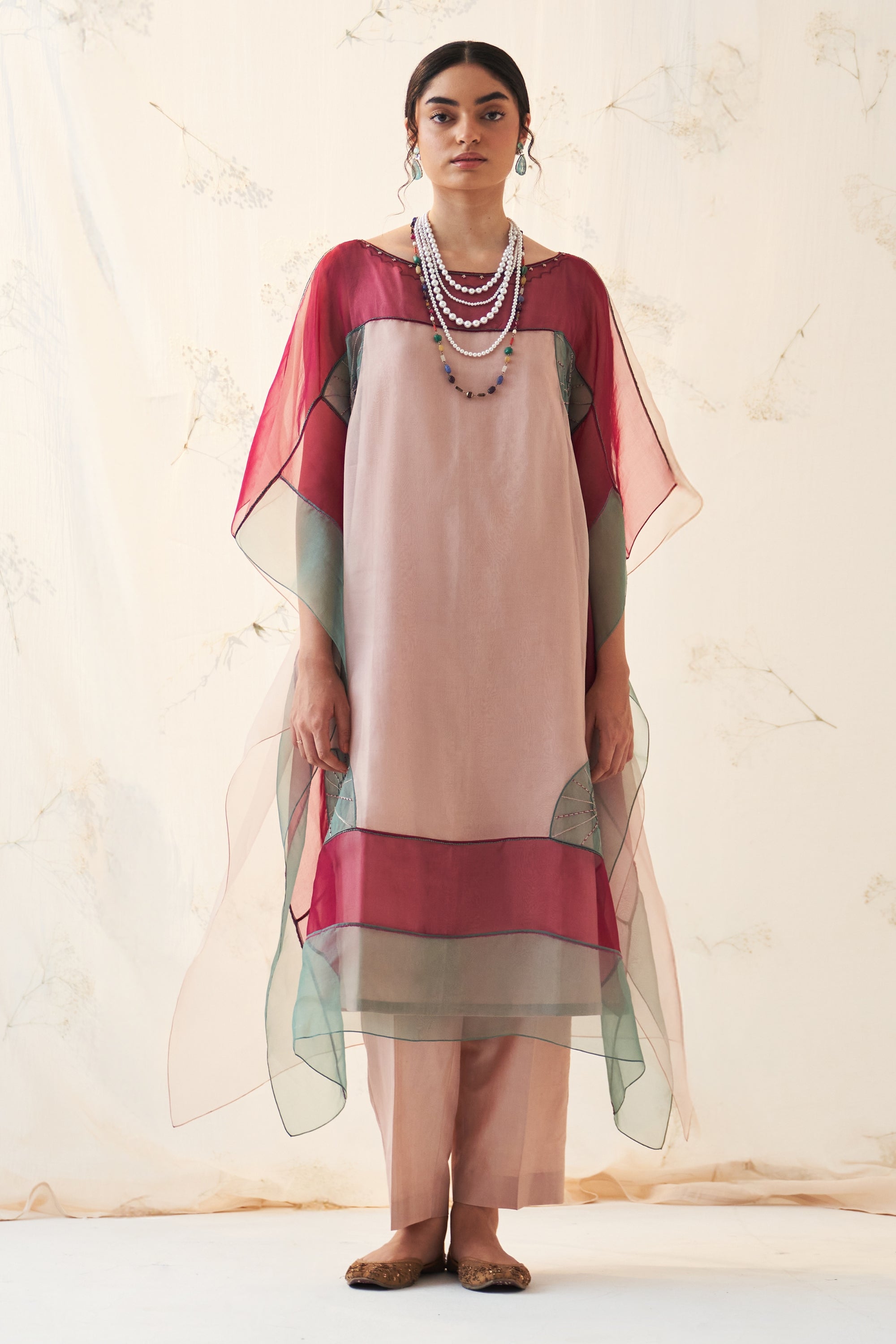 Multicolor Kaftan Set