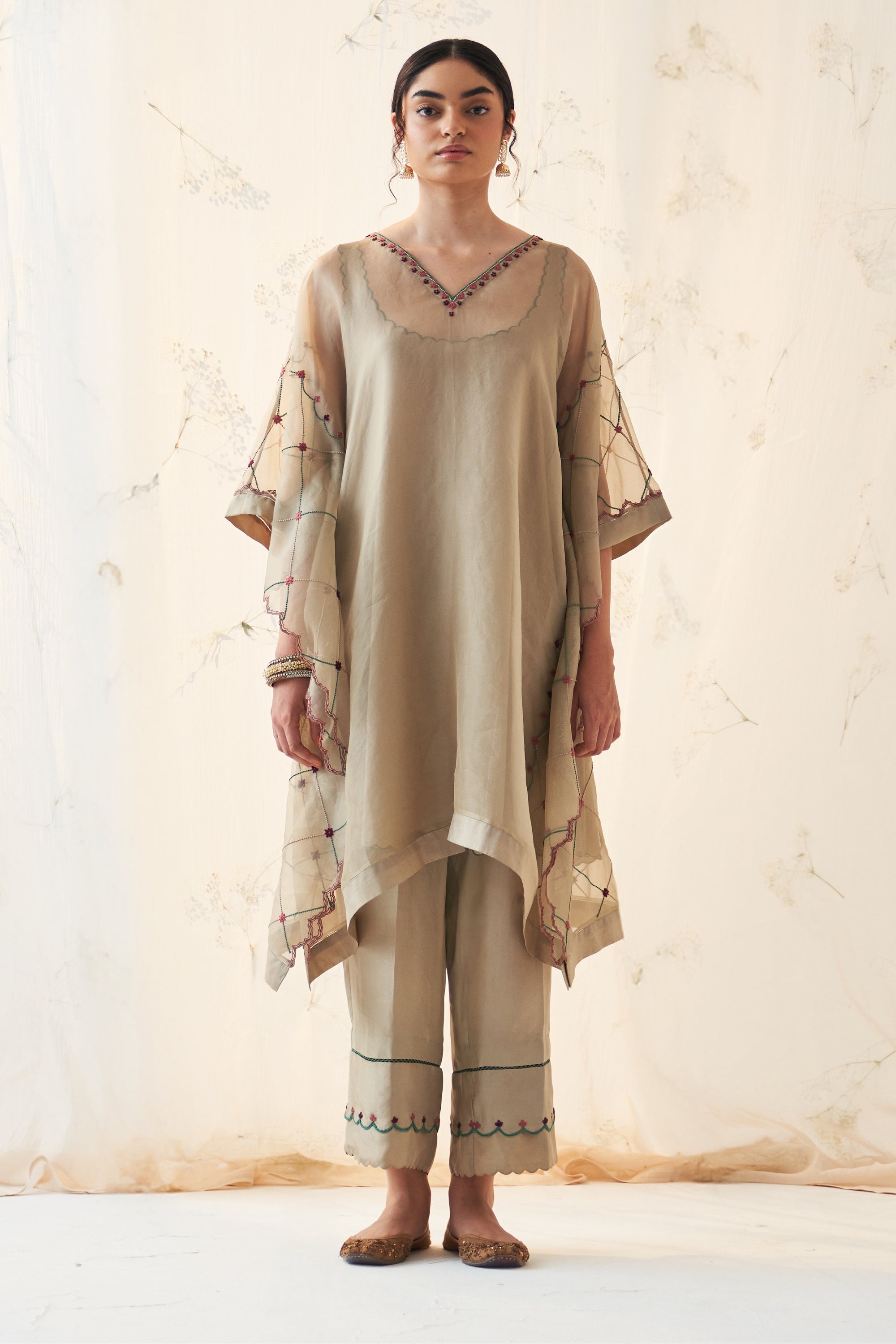 Olive Kaftan Set