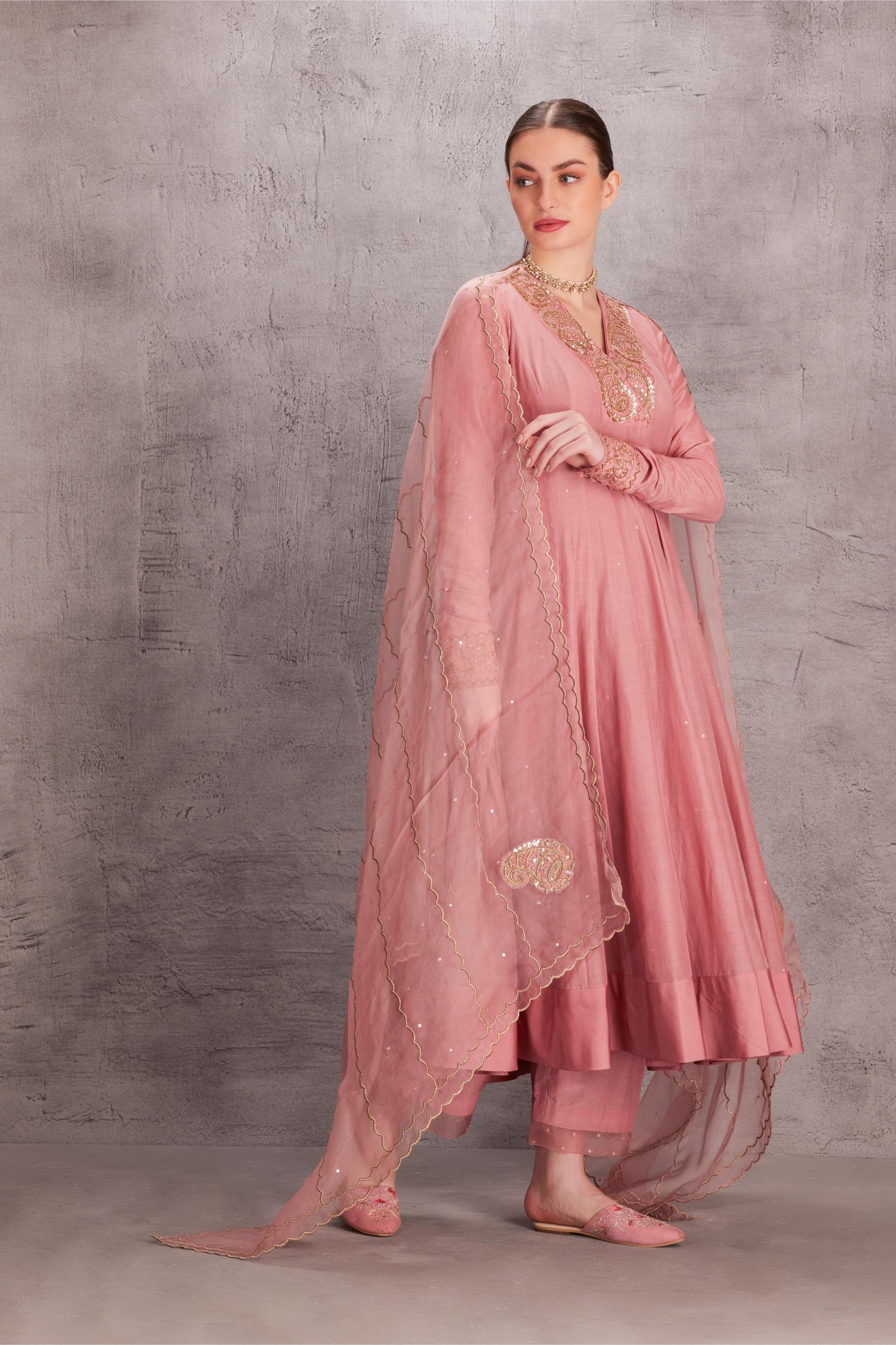 Baby Pink Anarkali Set