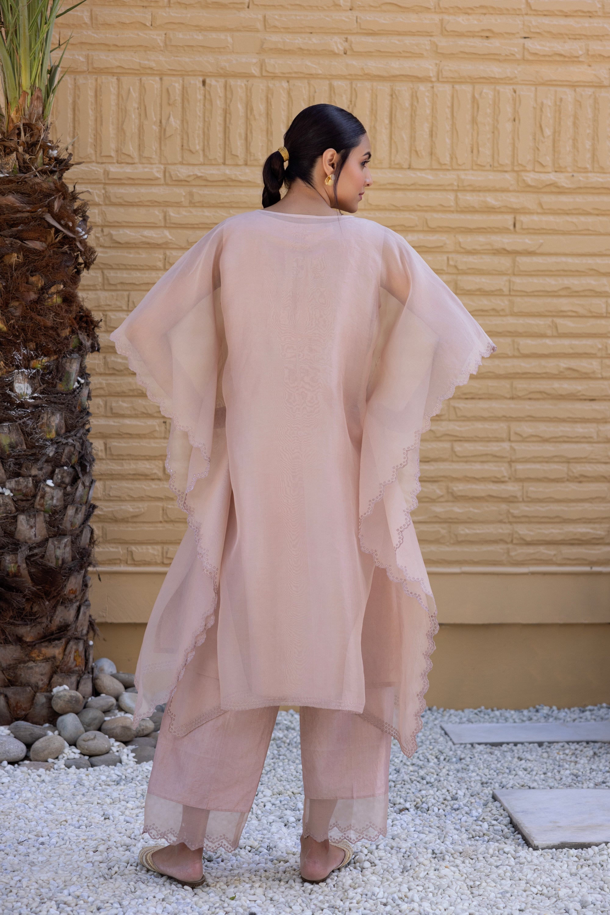 Peach Kaftan Set