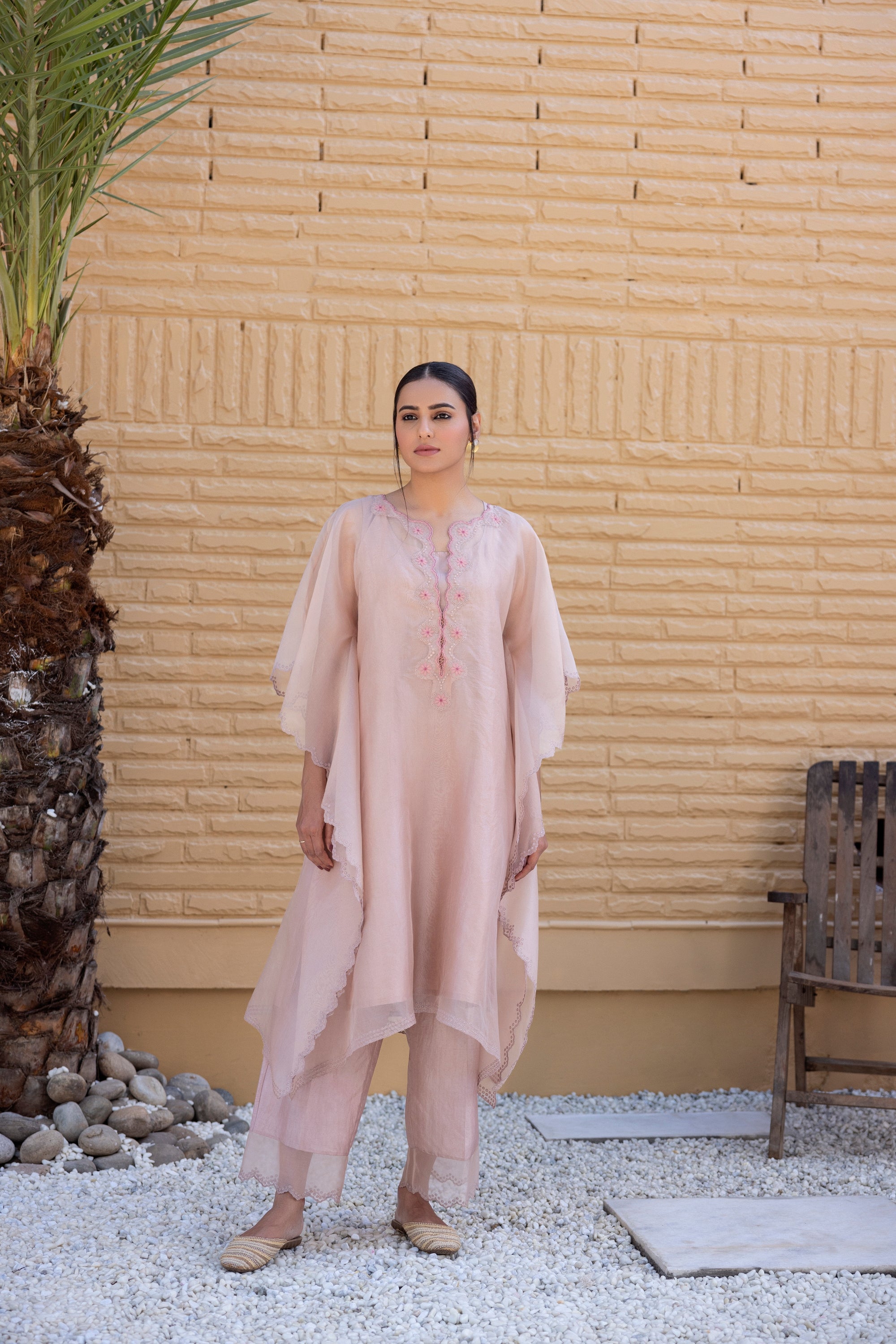 Peach Kaftan Set